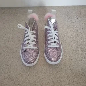 Steve Madden Shoes Steve Madden Pink Glitter Low Top Bunny Ear